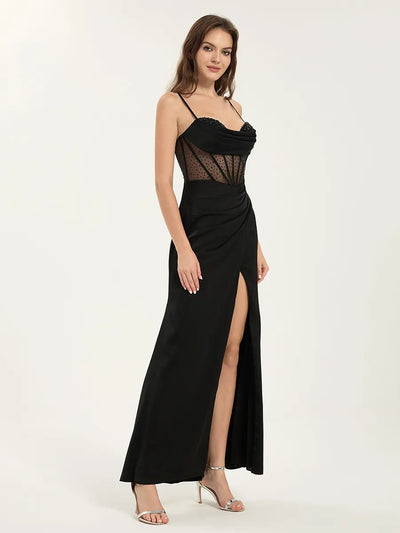 Glamorous Rhinestone Mermaid Dress for Prom & Evening