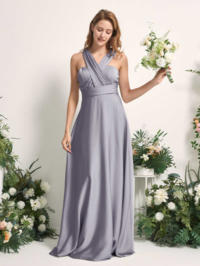 Carlyna Mirabelle Convertible Purple Haze Satin Bridesmaid Dress Maxi Sleeveless Sweetheart Dress #color_purple-haze