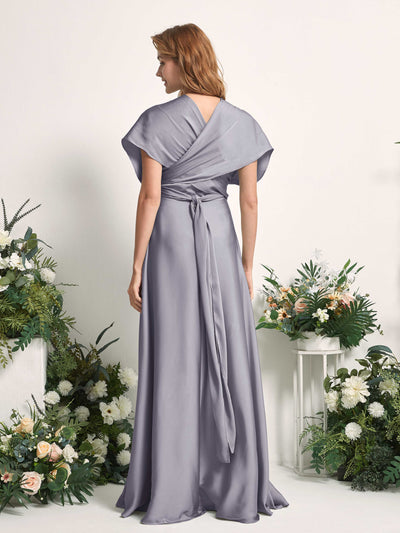 Carlyna Mirabelle Convertible Purple Haze Satin Bridesmaid Dress Maxi Sleeveless Sweetheart Dress #color_purple-haze