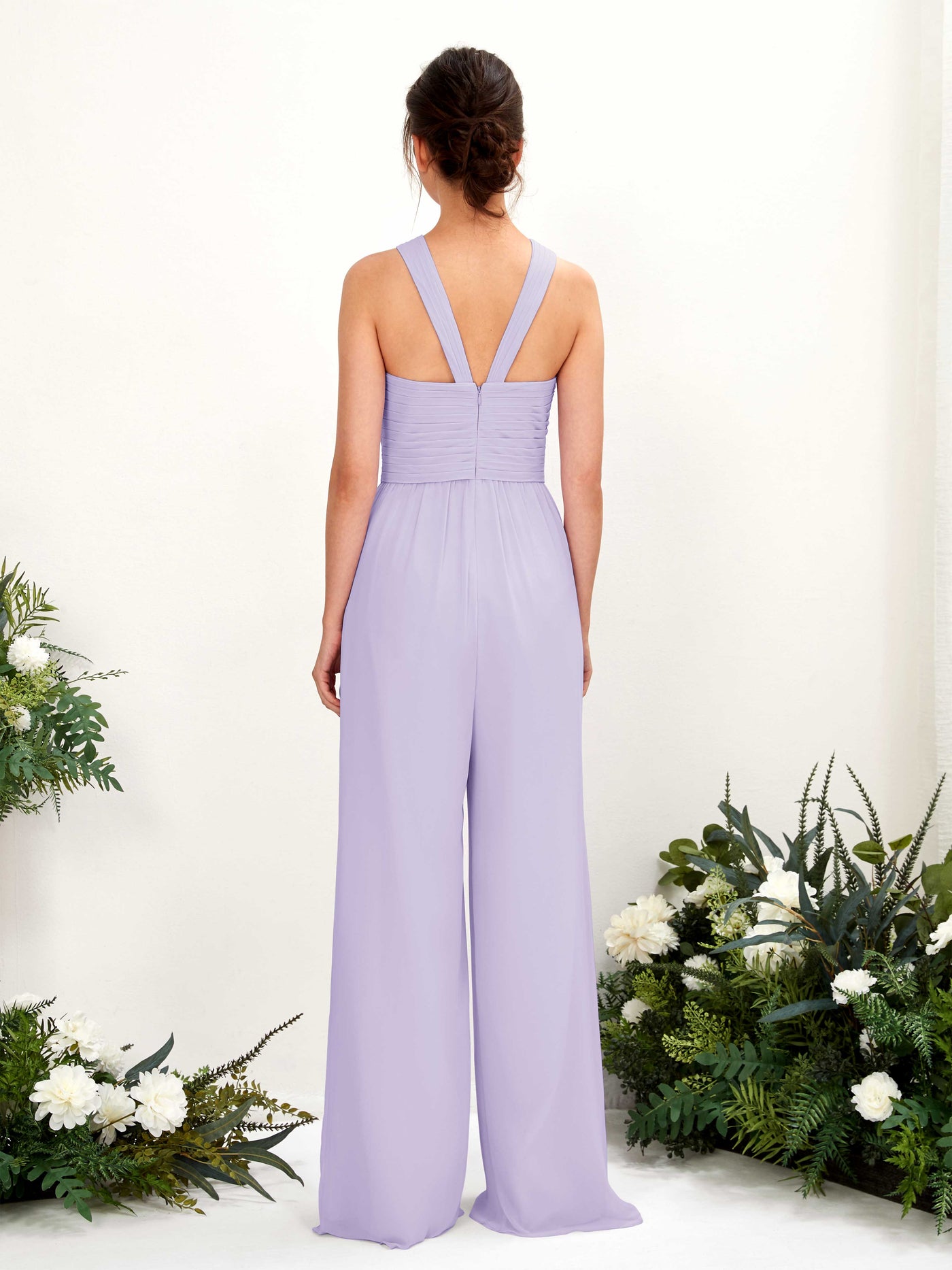 Bridesmaid Purple Jumpsuit Sage Green Chiffon Bridesmaid Jumpsuit