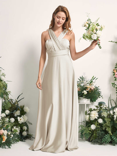 Carlyna Mirabelle Convertible Champagne Satin Bridesmaid Dress Maxi Sleeveless Sweetheart Dress #color_champagne