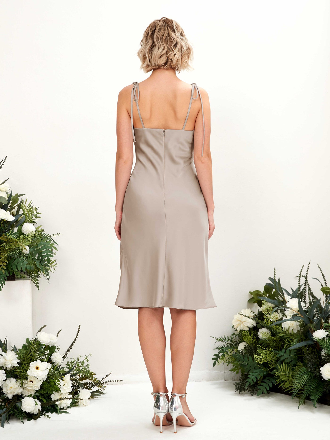 Scoop Spaghetti-straps Sleeveless Satin Cocktail/Party Dresses - Taupe (80224302)#color_taupe