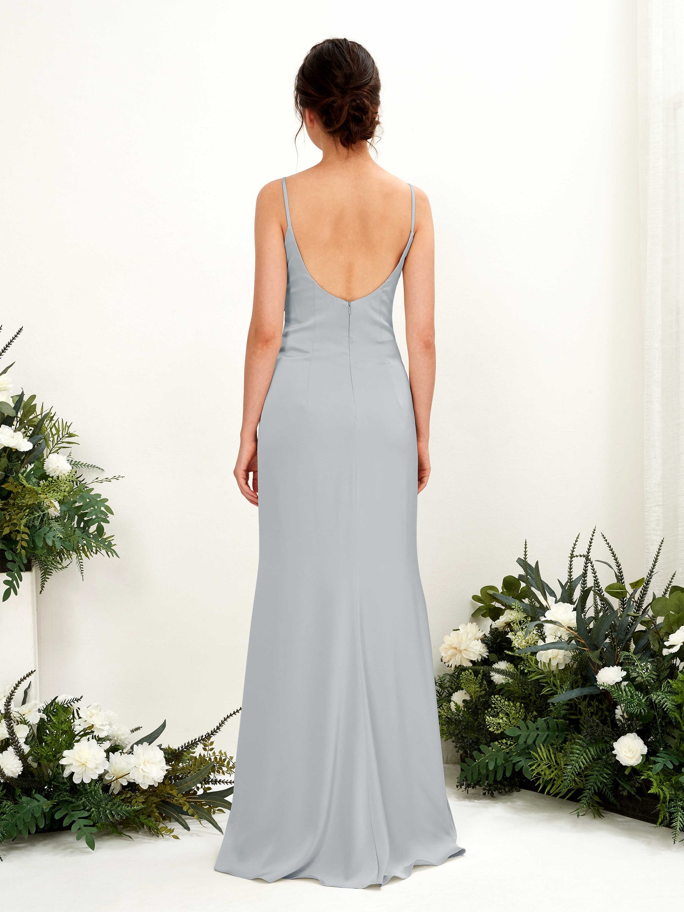 Straps Sleeveless Satin Bridesmaid Dress - Baby Blue (80221701)#color_baby-blue