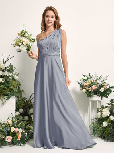 Carlyna Mirabelle Convertible Dusty Blue Satin Bridesmaid Dress Maxi Sleeveless Sweetheart Dress #color_dusty-blue
