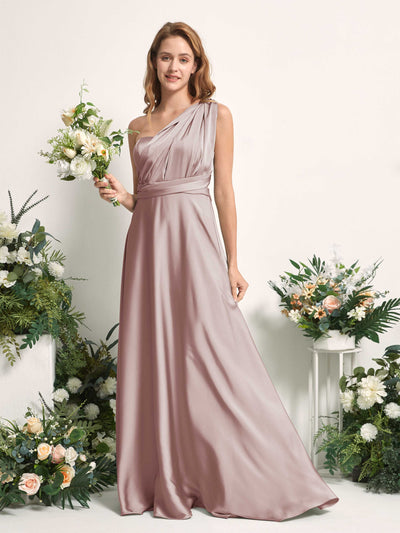Carlyna Mirabelle Convertible Dusty Rose Satin Bridesmaid Dress Maxi Sleeveless Sweetheart Dress #color_dusty-rose