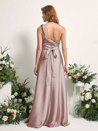 Carlyna Mirabelle Convertible Dusty Rose Satin Bridesmaid Dress Maxi Sleeveless Sweetheart Dress #color_dusty-rose