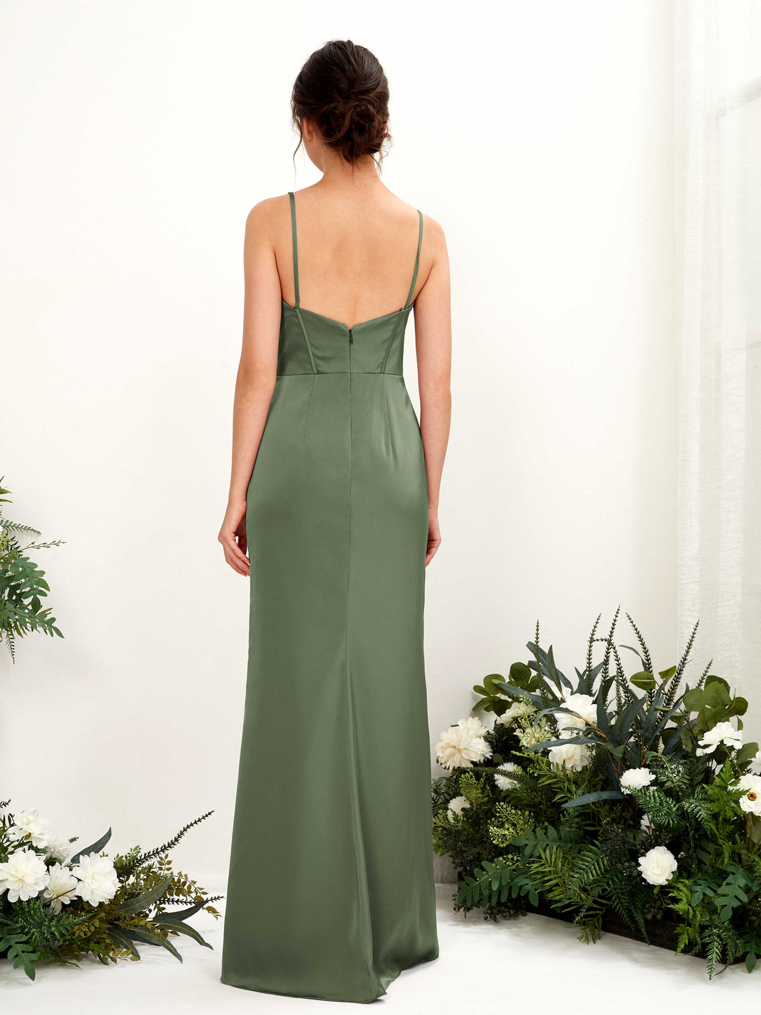 Carlyna Green Olive Bridesmaid Dresses UK | Elegant & Earthy Gowns | Free  Delivery  Carlyna UK