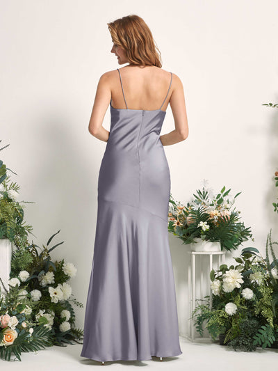 Carlyna Miranda Mermaid Purple Haze Satin Bridesmaid Dress Maxi Sleeveless Cowl Neck Dress #color_purple-haze