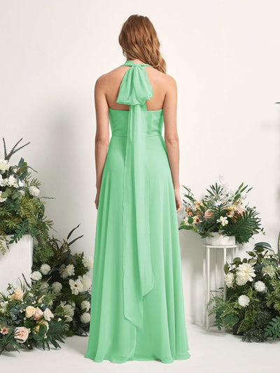 Carlyna Carolyn Convertible Mint Green Bridesmaid Dress Maxi Sleeveless Sweetheart Dress Side View 2 #color_mint-green