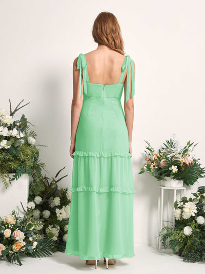 Carlyna Kaiya A-Line Mint Green Bridesmaid Dress Maxi Sleeveless Straight Dress #color_mint-green