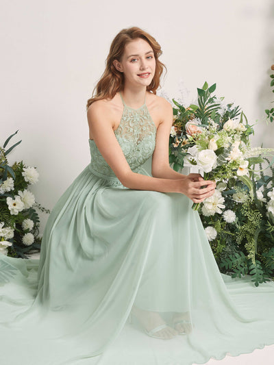 Carlyna Margaret A-Line Sage Green Embroidered Bridesmaid Dress Maxi Sleeveless Sweetheart Dress #color_sage-green