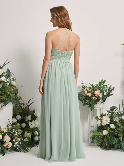 Carlyna Margaret A-Line Sage Green Embroidered Bridesmaid Dress Maxi Sleeveless Sweetheart Dress #color_sage-green