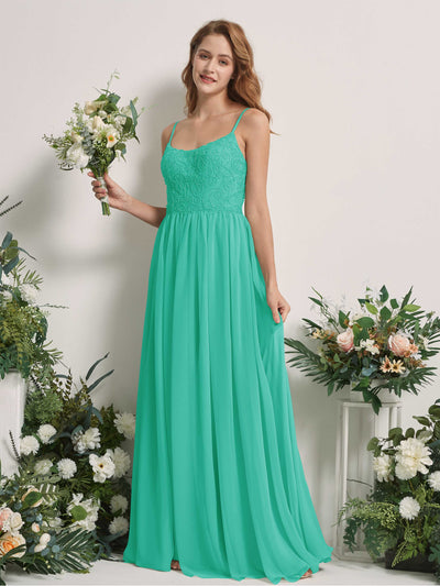 Carlyna Verna A-Line Tiffany Beaded Bridesmaid Dress Maxi Sleeveless Sweetheart Dress #color_tiffany