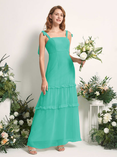 Carlyna Kaiya A-Line Tiffany Bridesmaid Dress Maxi Sleeveless Straight Dress #color_tiffany