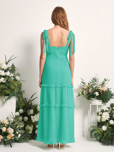 Carlyna Kaiya A-Line Tiffany Bridesmaid Dress Maxi Sleeveless Straight Dress #color_tiffany