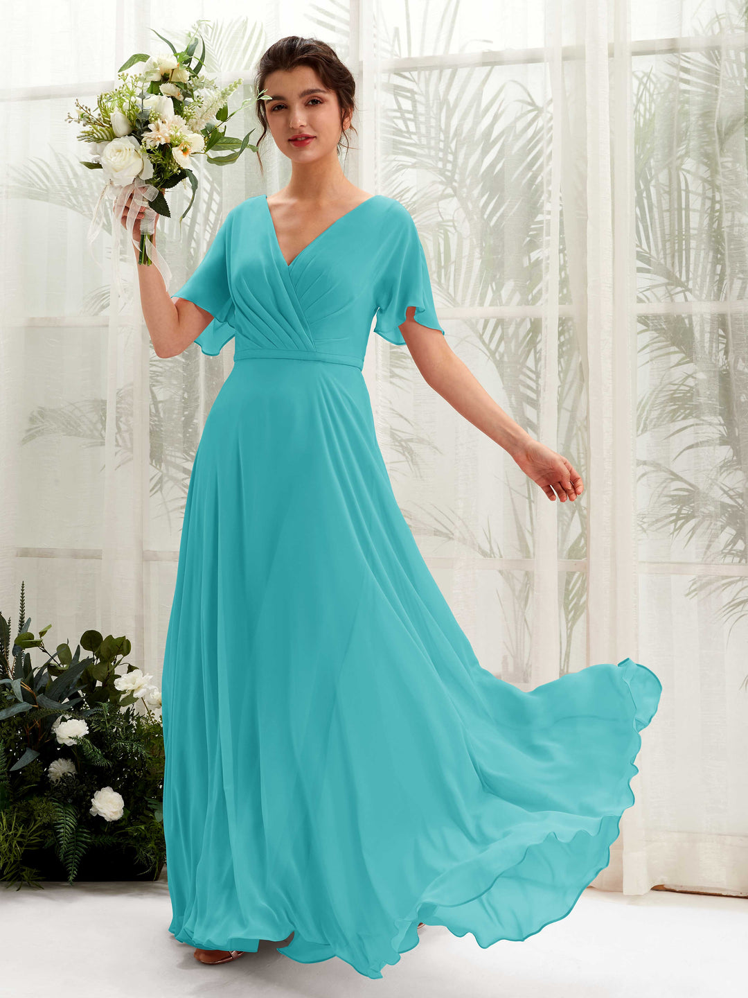 white fox bridesmaid dresses Blue Turquoise Bridesmaid Dresses Spaghetti Straps Sheath/Column Long