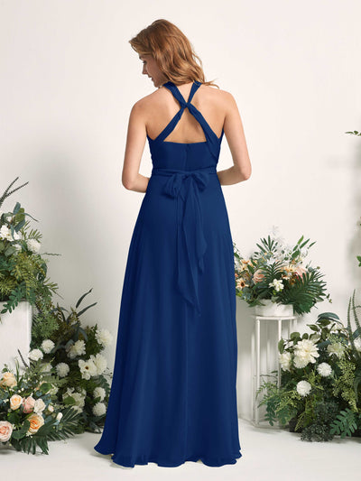 Carlyna Carolyn Convertible Royal Blue Bridesmaid Dress Maxi Sleeveless Sweetheart Dress Back View #color_royal-blue