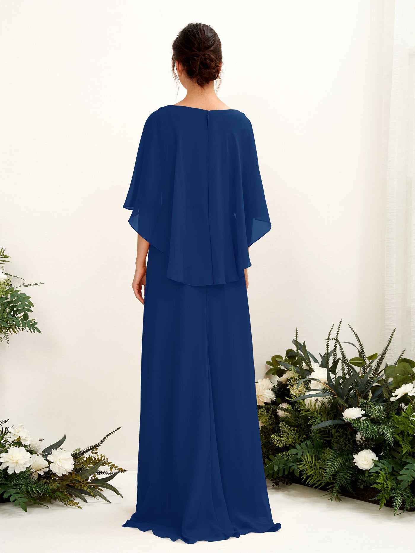 A-line Bateau Sleeveless Chiffon Bridesmaid Dress - Royal Blue (81222037)#color_royal-blue