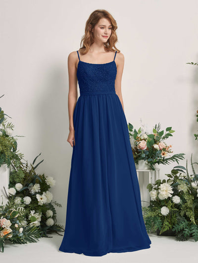 Carlyna Ursula A-Line Royal Blue Beaded Bridesmaid Dress Maxi Sleeveless Sweetheart Dress #color_royal-blue