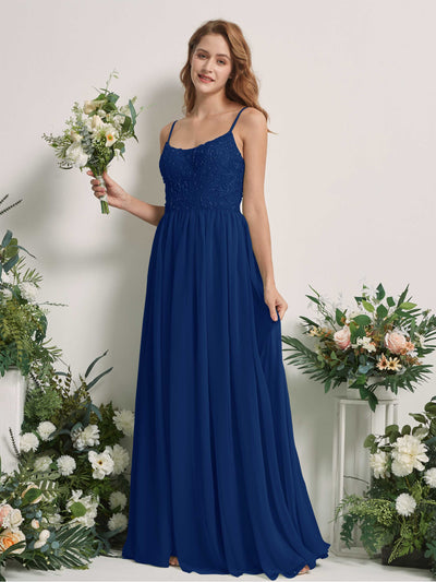 Carlyna Verna A-Line Royal Blue Beaded Bridesmaid Dress Maxi Sleeveless Sweetheart Dress #color_royal-blue