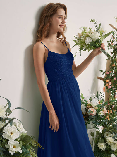 Carlyna Verna A-Line Royal Blue Beaded Bridesmaid Dress Maxi Sleeveless Sweetheart Dress #color_royal-blue