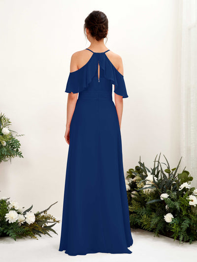 Carlyna Orlane A-Line Royal Blue Bridesmaid Dress Maxi Sleeveless V-Neck Dress #color_royal-blue