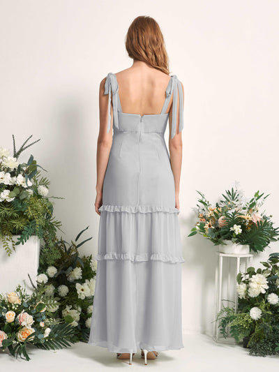 Carlyna Kaiya A-Line Silver Bridesmaid Dress Maxi Sleeveless Straight Dress #color_silver