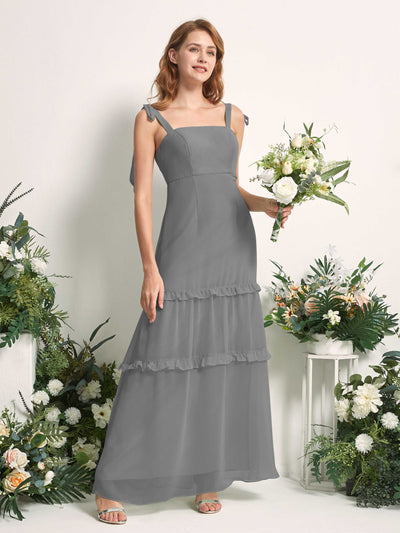 Carlyna Kaiya A-Line Steel Gray Bridesmaid Dress Maxi Sleeveless Straight Dress #color_steel-gray