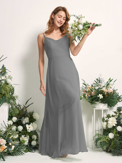 Carlyna Hannah A-Line Steel Gray Bridesmaid Dress Maxi Sleeveless Sweetheart Dress Side View 2 #color_steel-gray