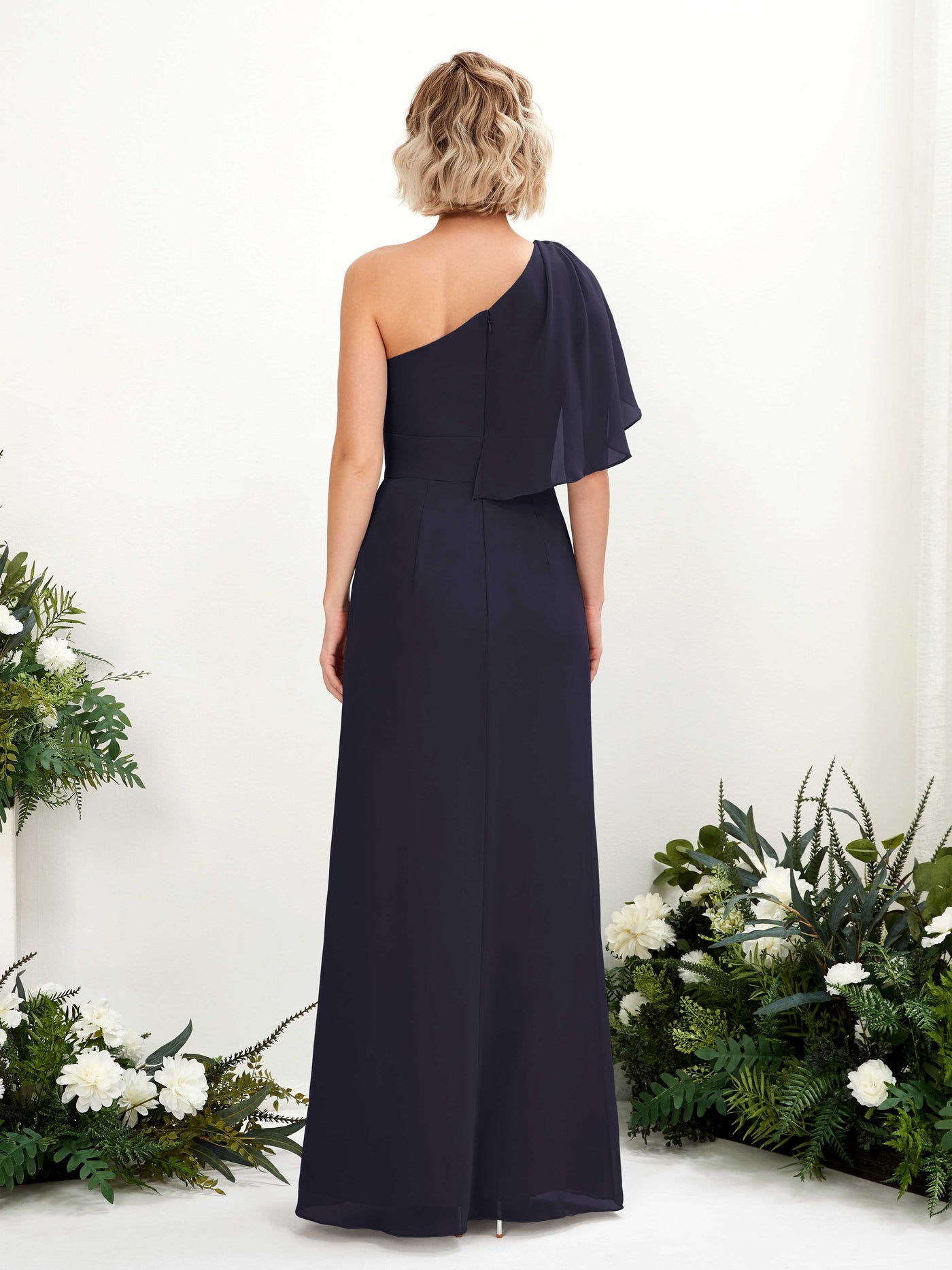 Ball Gown Sleeveless Chiffon Bridesmaid Dress  (81223718)#color_dark-navy