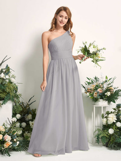 Carlyna Pandora A-Line Dove Bridesmaid Dress Maxi Sleeveless One Shoulder Dress #color_dove