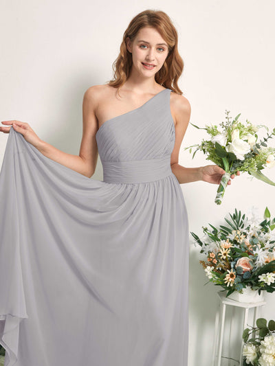 Carlyna Pandora A-Line Dove Bridesmaid Dress Maxi Sleeveless One Shoulder Dress #color_dove