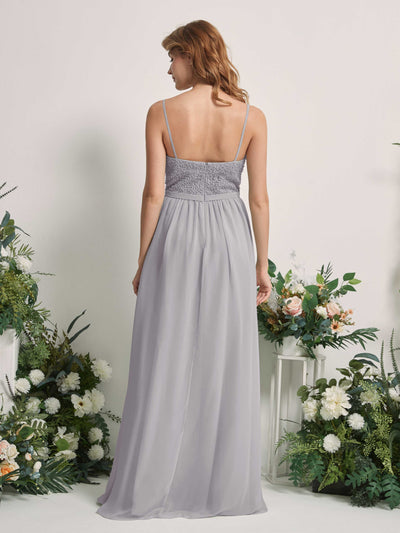 Carlyna Ursula A-Line Dove Beaded Bridesmaid Dress Maxi Sleeveless Sweetheart Dress #color_dove