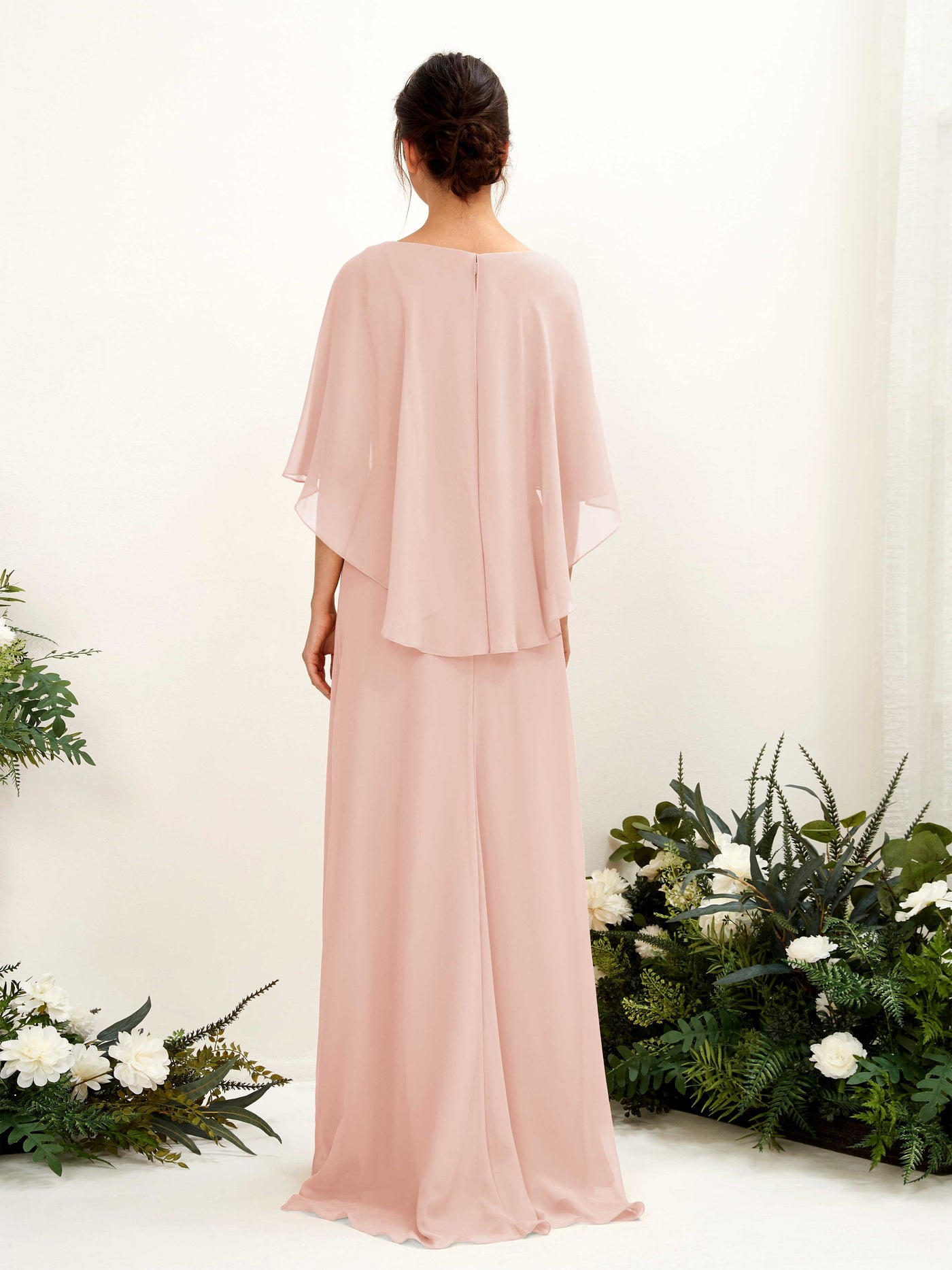 A-line Bateau Sleeveless Chiffon Bridesmaid Dress - Pearl Pink (81222008)#color_pearl-pink