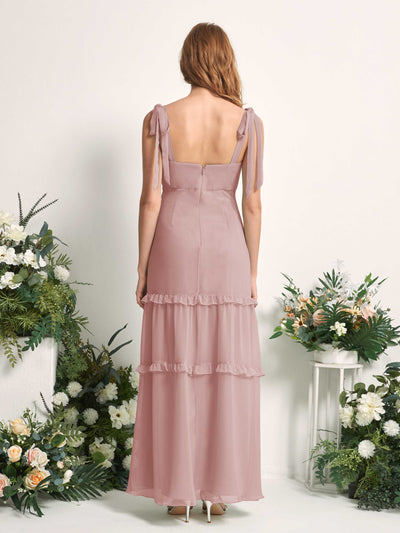 Carlyna Kaiya A-Line Dusty Rose Bridesmaid Dress Maxi Sleeveless Straight Dress #color_dusty-rose