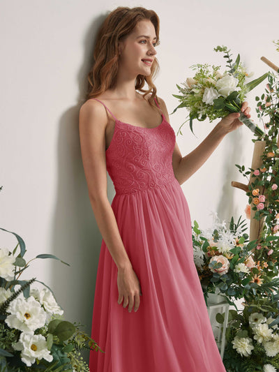 Carlyna Verna A-Line Desert Rose Beaded Bridesmaid Dress Maxi Sleeveless Sweetheart Dress #color_desert-rose
