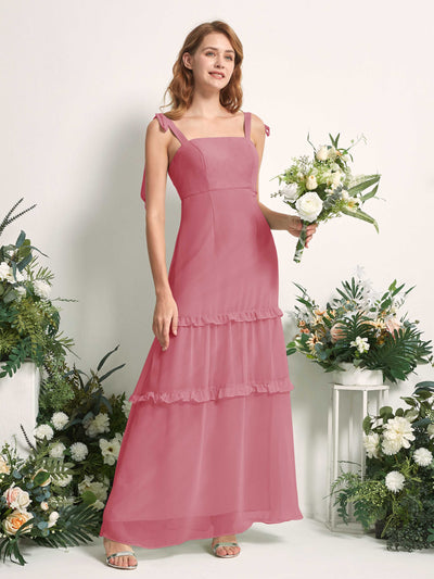 Carlyna Kaiya A-Line Desert Rose Bridesmaid Dress Maxi Sleeveless Straight Dress #color_desert-rose