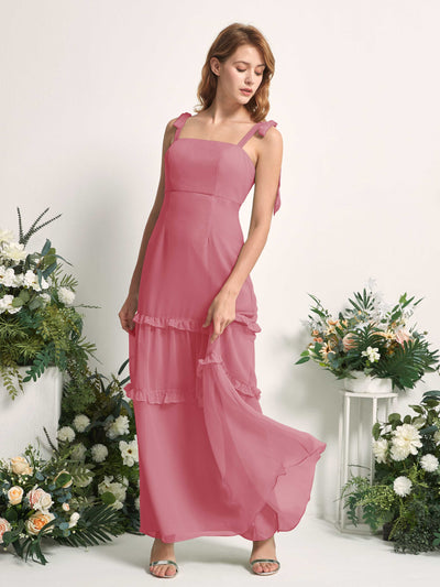 Carlyna Kaiya A-Line Desert Rose Bridesmaid Dress Maxi Sleeveless Straight Dress #color_desert-rose