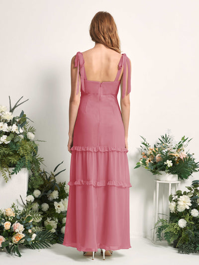 Carlyna Kaiya A-Line Desert Rose Bridesmaid Dress Maxi Sleeveless Straight Dress #color_desert-rose