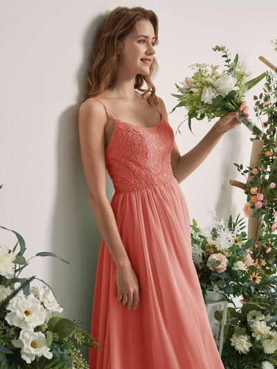 Carlyna Verna A-Line Champagne Rose Beaded Bridesmaid Dress Maxi Sleeveless Sweetheart Dress #color_champagne-rose