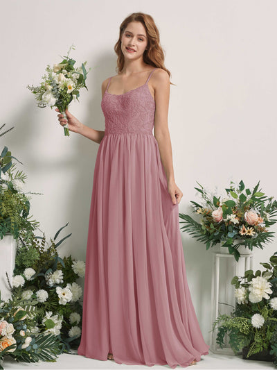 Carlyna Verna A-Line Vintage Mauve Beaded Bridesmaid Dress Maxi Sleeveless Sweetheart Dress #color_vintage-mauve