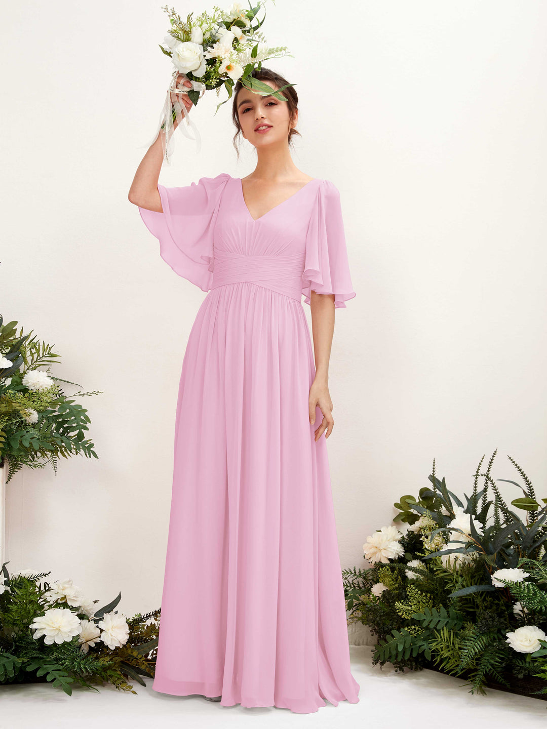 blue dress for baby girl Zapaka Women Candy Pink Satin Bridesmaid Dress Mermaid Ruched Spaghetti  Straps Long Wedding Guest Dress with Slit – ZAPAKA UK