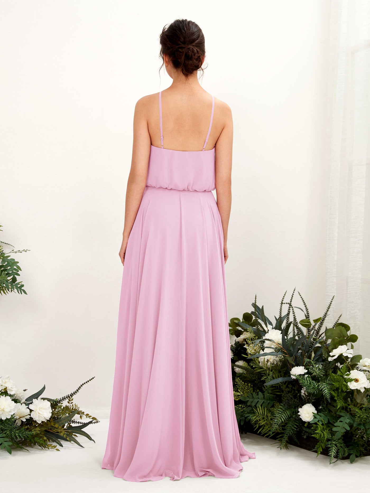 Bohemian Halter Spaghetti-straps Bridesmaid Dress - Candy Pink (81223439)#color_candy-pink