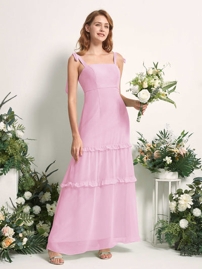 Carlyna Kaiya A-Line Candy Pink Bridesmaid Dress Maxi Sleeveless Straight Dress #color_candy-pink