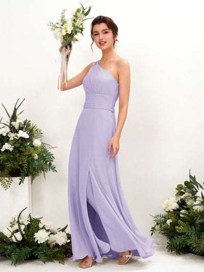 Carlyna Trita Sheath Lilac Bridesmaid Dress Maxi Sleeveless One Shoulder Dress #color_lilac