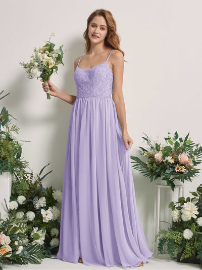 Carlyna Verna A-Line Lilac Beaded Bridesmaid Dress Maxi Sleeveless Sweetheart Dress #color_lilac