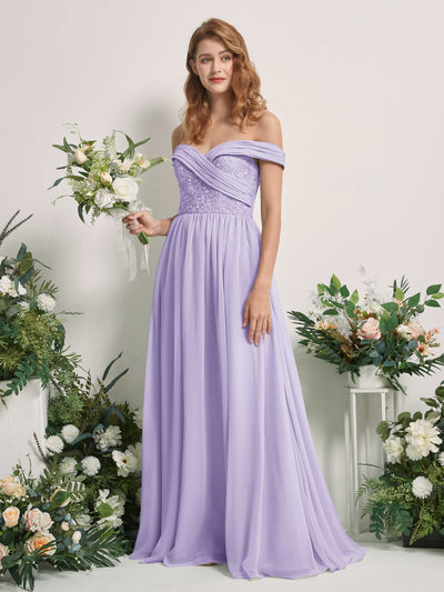 Carlyna Leona A-Line Lilac Embroidered Bridesmaid Dress Maxi Sleeveless Sweetheart Dress #color_lilac