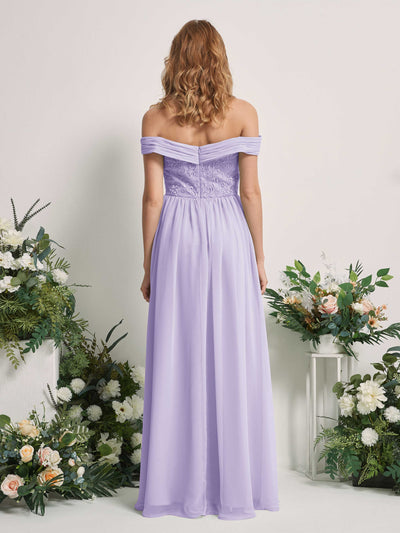 Carlyna Leona A-Line Lilac Embroidered Bridesmaid Dress Maxi Sleeveless Sweetheart Dress #color_lilac