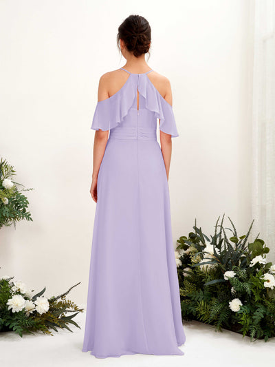 Carlyna Orlane A-Line Lilac Bridesmaid Dress Maxi Sleeveless V-Neck Dress #color_lilac