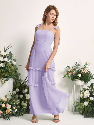 Carlyna Kaiya A-Line Lilac Bridesmaid Dress Maxi Sleeveless Straight Dress #color_lilac